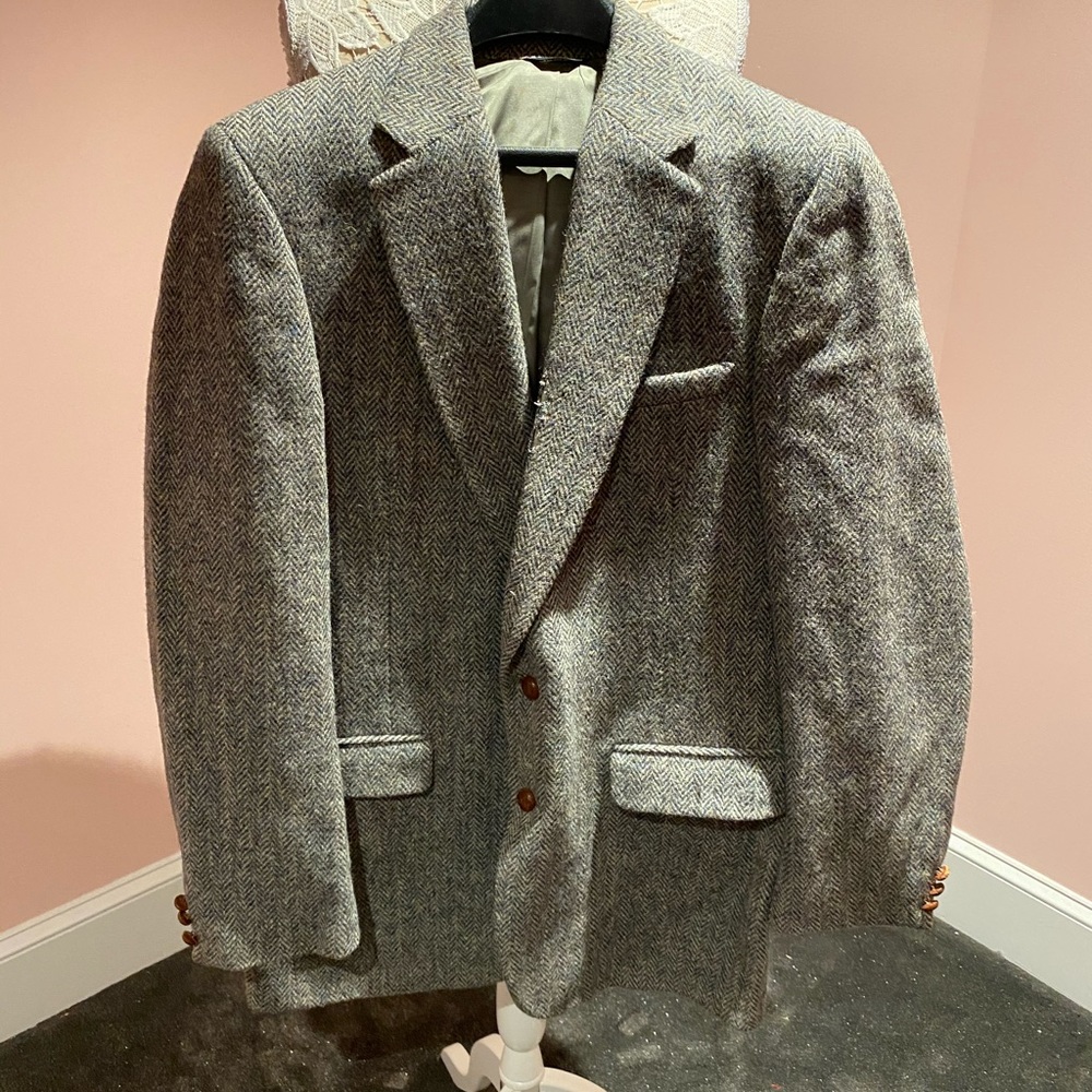 Vintage 70s/80s professor tweed jacket